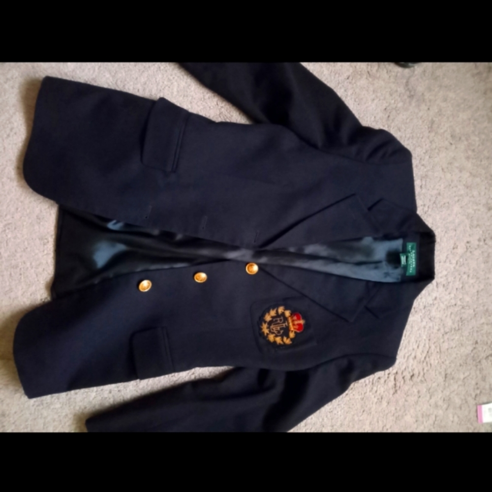 Ralph Lauren Navy Blue Blazer #ralphlauren #ralphlaurenblazers #vintage #gold
